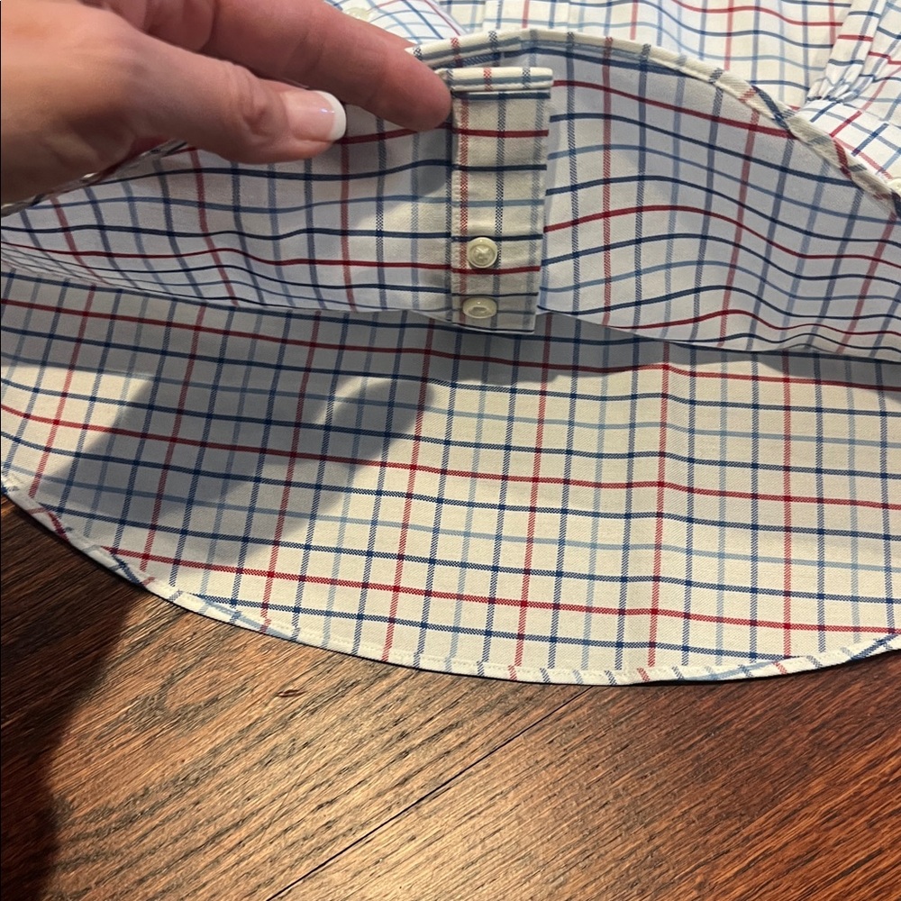 Boys Brooks Brothers Checkered Dress Shirt Size M Non-Iron - Picture 6 of 11